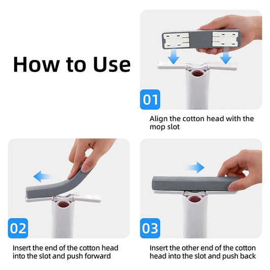 Portable mini squeeze mop.