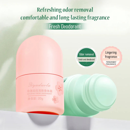 Sakura Scent Roll On Deodorant 20ml Long Lasting Natural Fragrance Perfume Fresh Aroma For Women Men Summer Odor Removal Roll-on