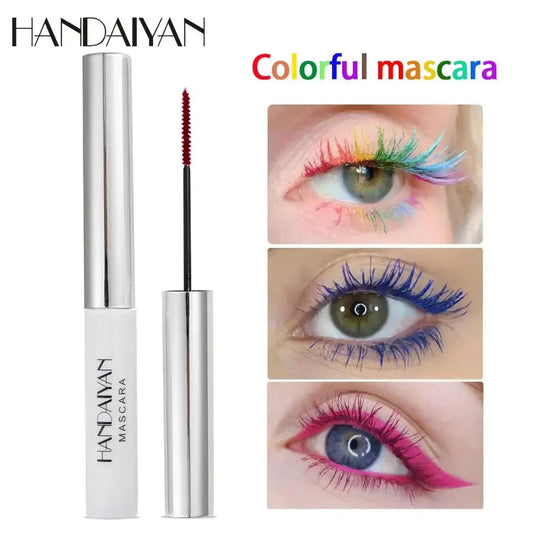 Long Lasting Colorful Mascara Waterproof Curling Cream Party Stage Makeup For Enhanced Red Blue White Eye Lashes
