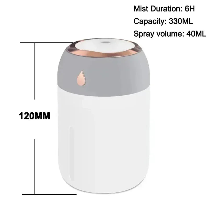 Air Humidifier Electric Aroma Diffuser LED Cool Light Mist For Home.