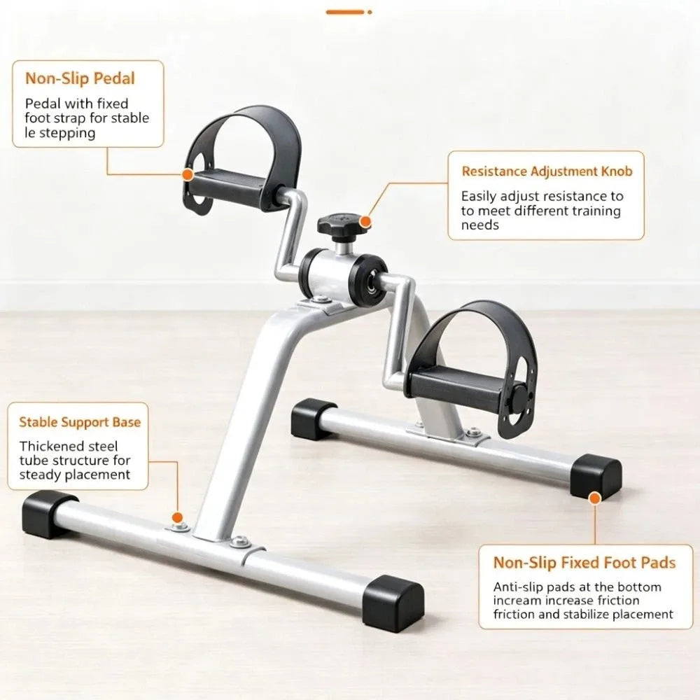 Leg Trainer Non-Slip Portable Mini cycle pedal Exercise.