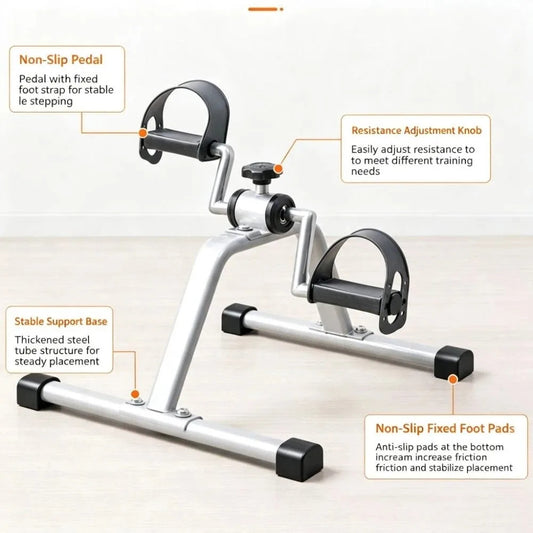 Leg Trainer Non-Slip Portable Mini cycle pedal Exercise.