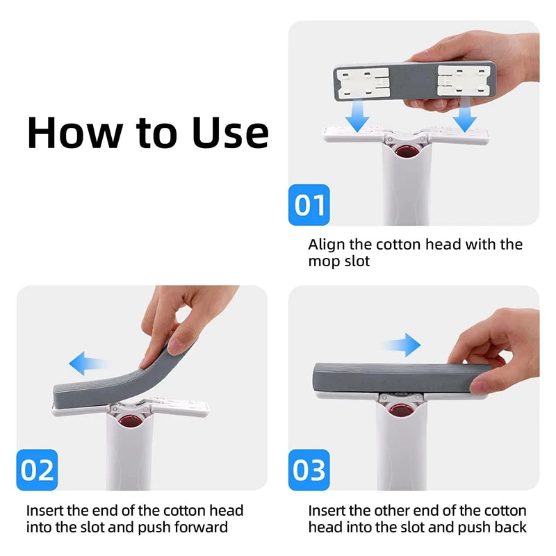 Portable mini squeeze mop.