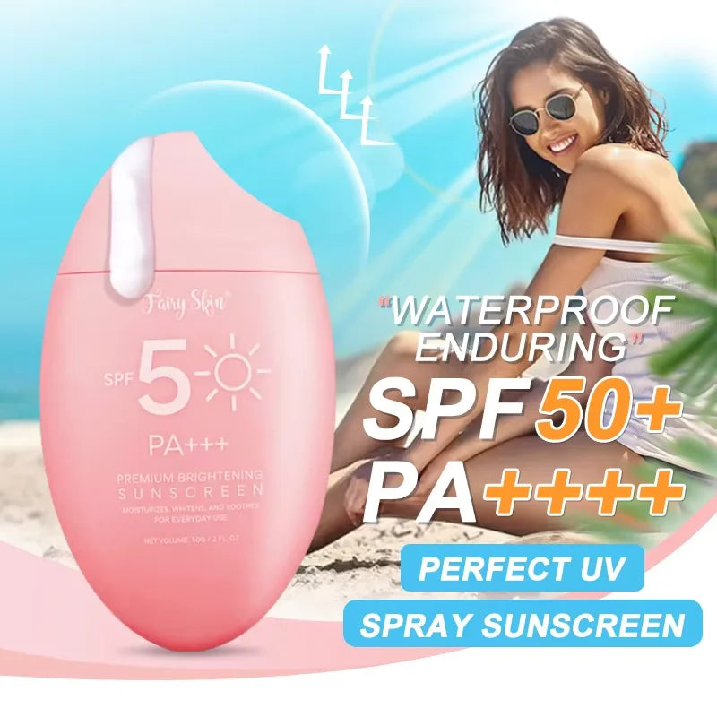 SPF 50 Body Sunscreen Light Thin Refreshing Sunscreen Protector Solar Sun Protection Cream Solar Blocker For Korean Women Face.