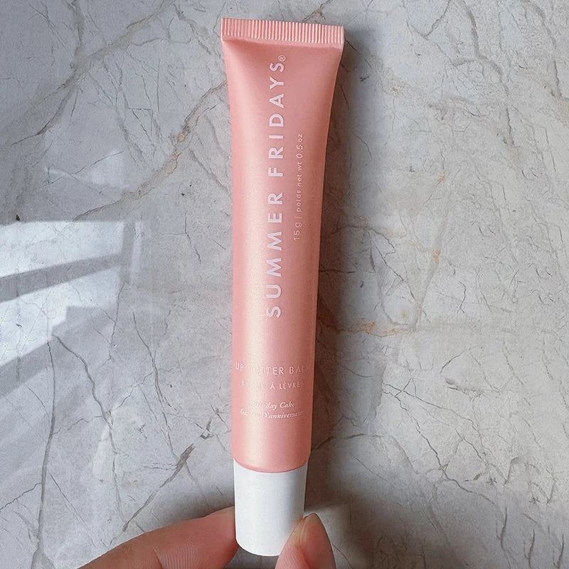 Lip Balm Moisturizing Mirror Lip Gloss Lip Vanilla Pink Sugar Coffee Cake Smell Lipstick Transparent Oil Makeup.