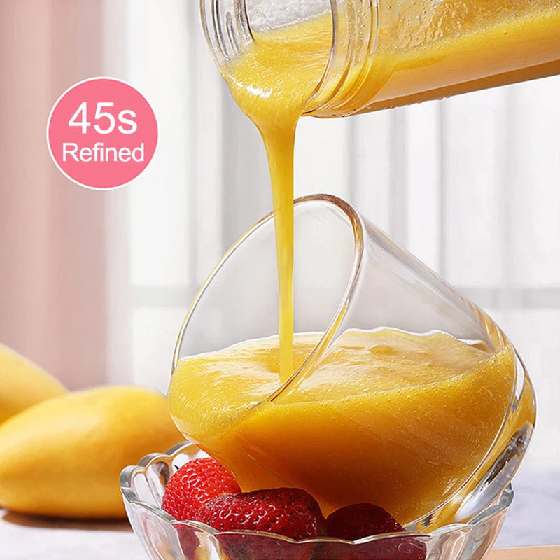 High Quality Portable USB Rechargeable Juicer Blender with Stainless Steel Blades Automatic Handheld Fruit Smoothie Cup