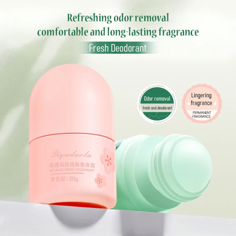 Sakura Scent Roll On Deodorant 20ml Long Lasting Natural Fragrance Perfume Fresh Aroma For Women Men Summer Odor Removal Roll-on