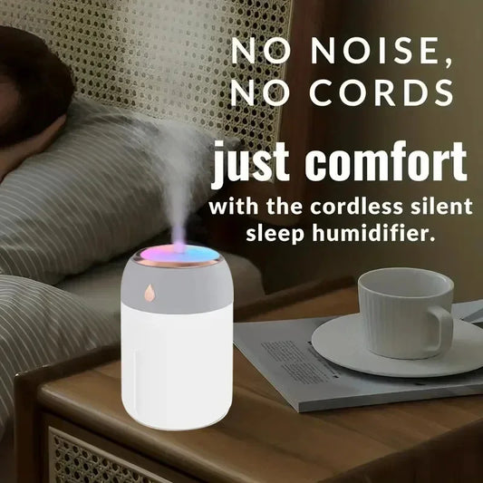 Air Humidifier Electric Aroma Diffuser LED Cool Light Mist For Home.