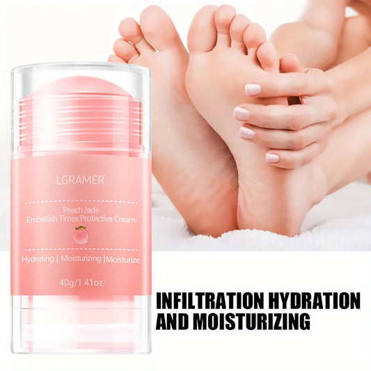 LGRAMER Peach Hand and Foot Cream Deeply moisturizes and nourishes the skin of the feet, gentle and non-irritating / anti-crack.