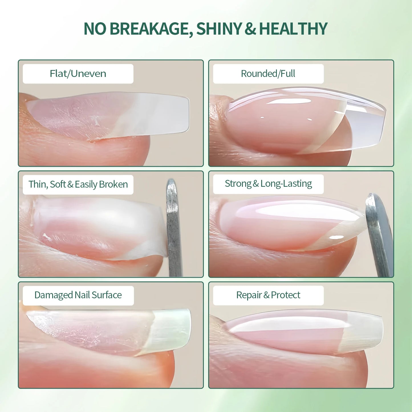 Nailpop Professional Multi-Functional Nail Building Gel For Fast Extension Nail Apex False Nail Tips Strengthener 250/15ml.