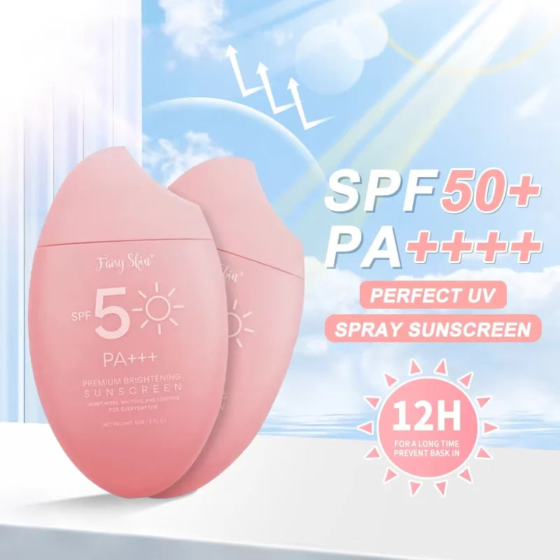 SPF 50 Body Sunscreen Light Thin Refreshing Sunscreen Protector Solar Sun Protection Cream Solar Blocker For Korean Women Face.