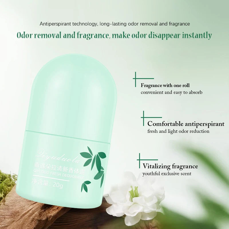 Sakura Scent Roll On Deodorant 20ml Long Lasting Natural Fragrance Perfume Fresh Aroma For Women Men Summer Odor Removal Roll-on