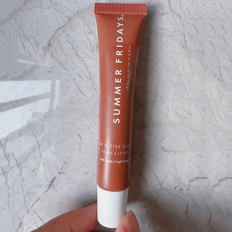 Lip Balm Moisturizing Mirror Lip Gloss Lip Vanilla Pink Sugar Coffee Cake Smell Lipstick Transparent Oil Makeup.