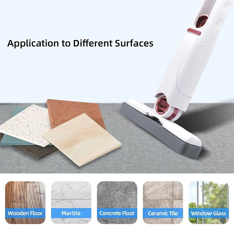 Portable mini squeeze mop.